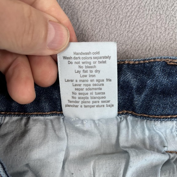 Judy Blue Jeans Womens 13 31 Blue Wide Leg Frayed Raw Hem Denim High Rise - Picture 6 of 9